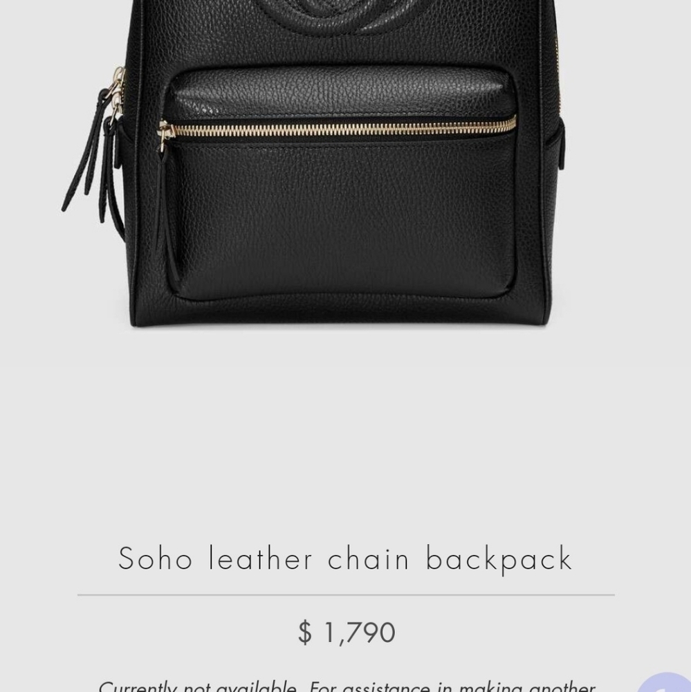 Soho leather chain backpack - Picture 7 of 7